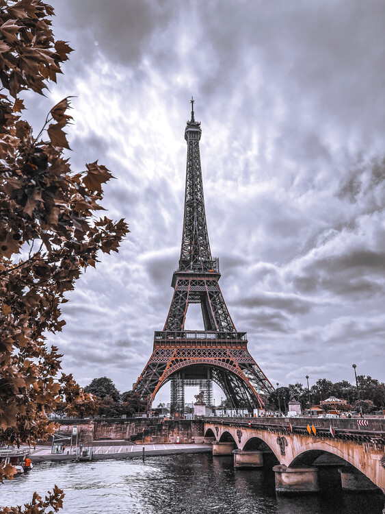 Plakát Paris, Eiffel tower, Paríž