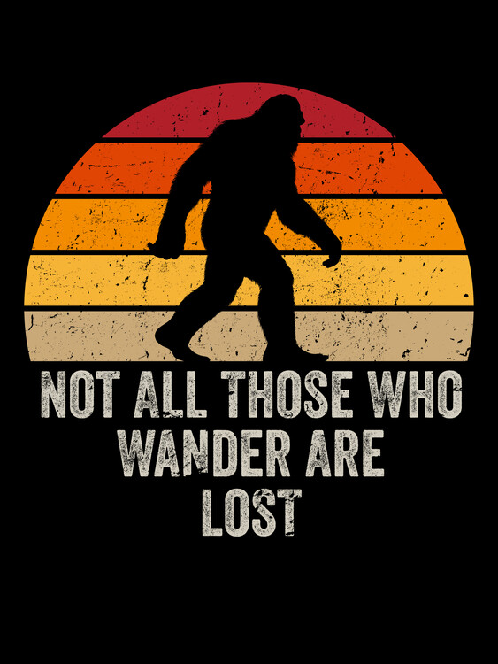 Plakát Retro Sasquatch