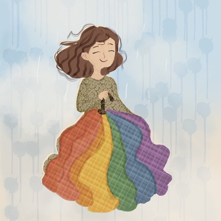 Plakát Rainbow Girl