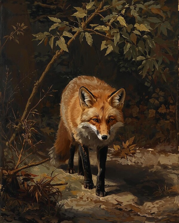 Plakát One Fox, Many Trails