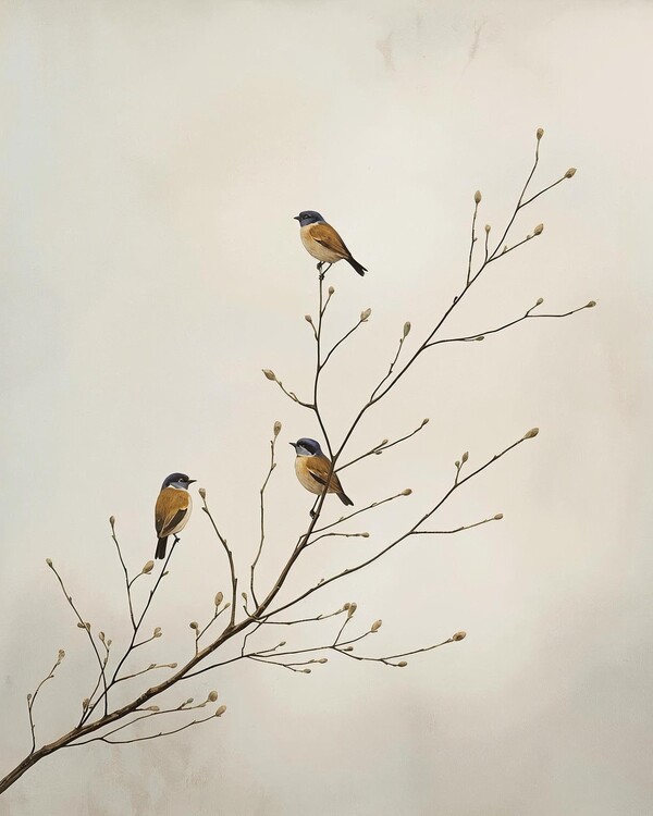 Plakát Three Small Birds