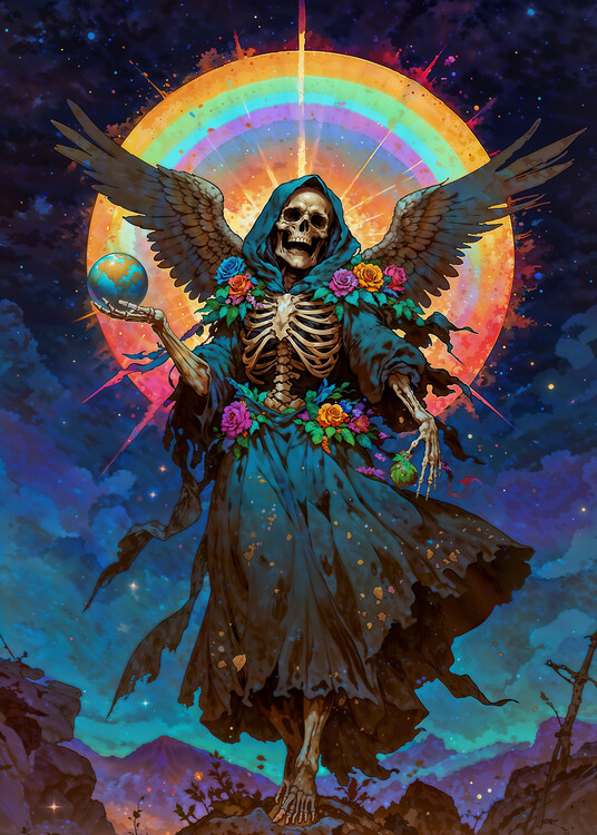 Plakát La Muerte Iluminada, Santa Muerte