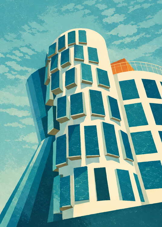 Plakát Dancing House Architecture