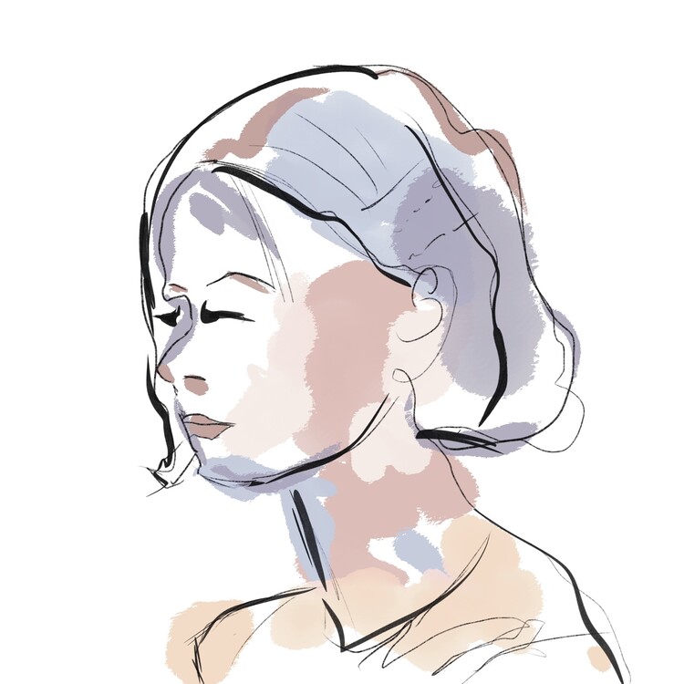 Plakát Held in Stillness