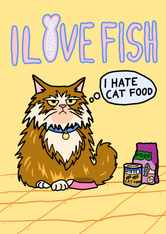 Plakát I love fish