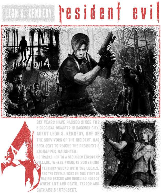 Tričko Resident Evil 4 - Leon Kennedy