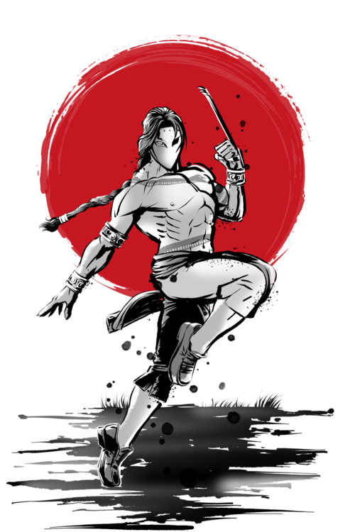 Tričko Spanish Ninjutsu Fighter