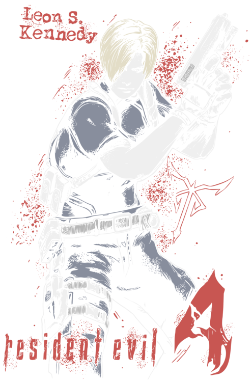 Tričko Leon Kennedy - Resident Evil 4