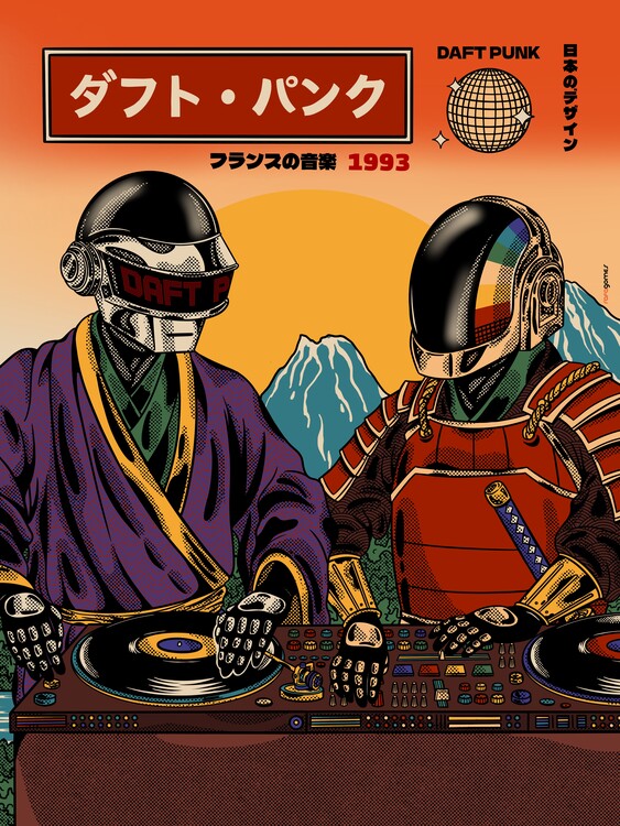 Plakát Japanese Daft Punk 03