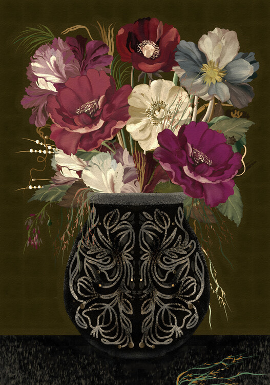 Samolepka Vintage bouquet