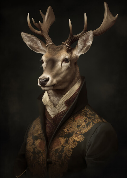 Plakát Stag Portrait