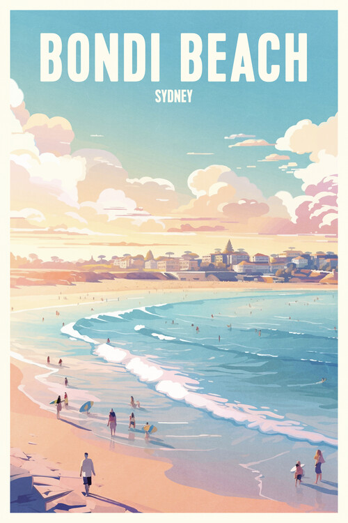 Plakát Bondi Beach