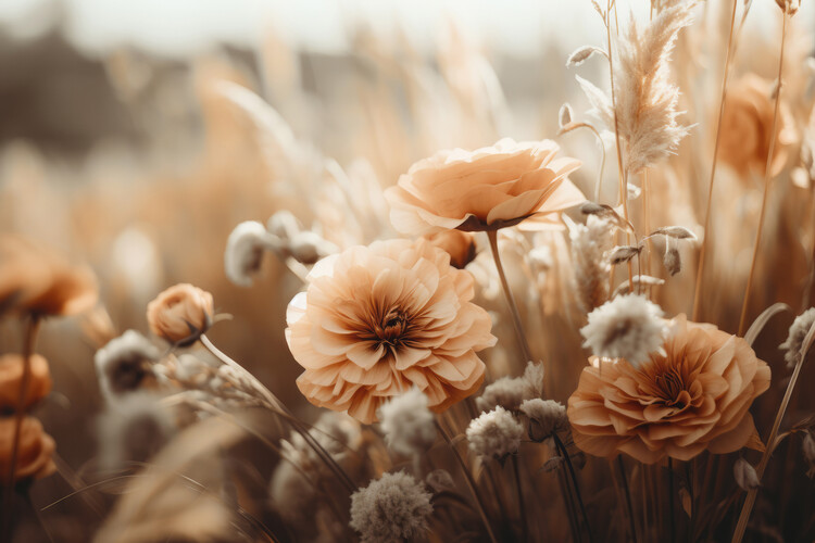 Samolepka Golden Blossom Glow