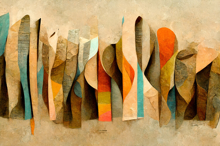 Obraz na plátně Curved Kaleidoscope