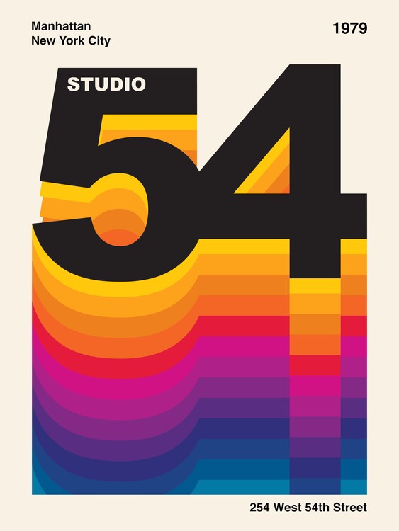Obraz na plátně Studio 54 Retro Design