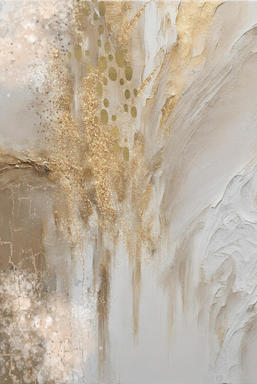 Obraz na plátně Golden marble