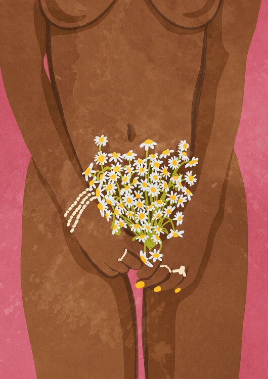 Plakát Wearing Floweers