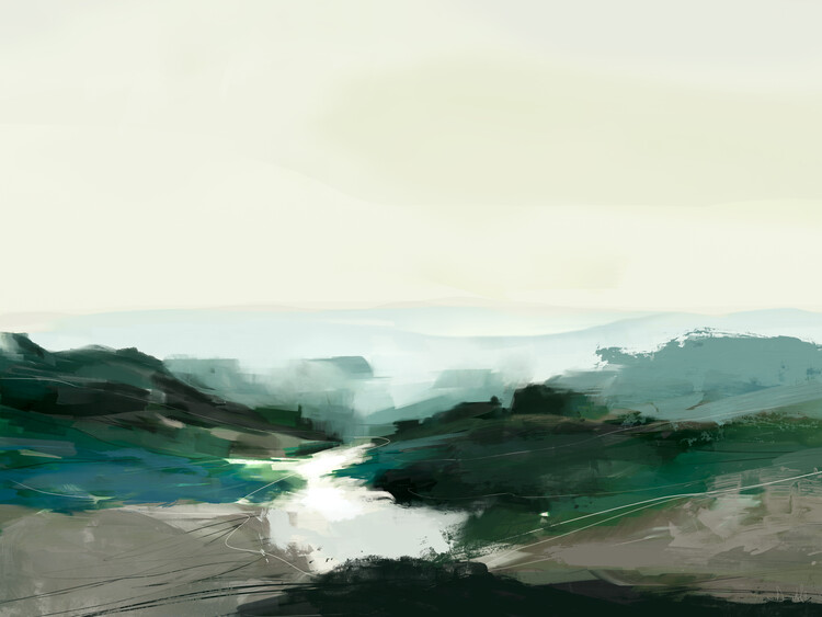 Samolepka Highland View