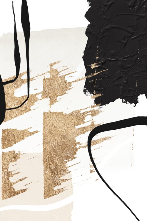 Plakát Abstract Black and Gold-6