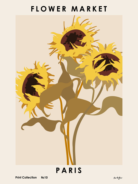 Samolepka Flower Market. Paris