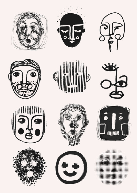 Plakát Faces of Emotion