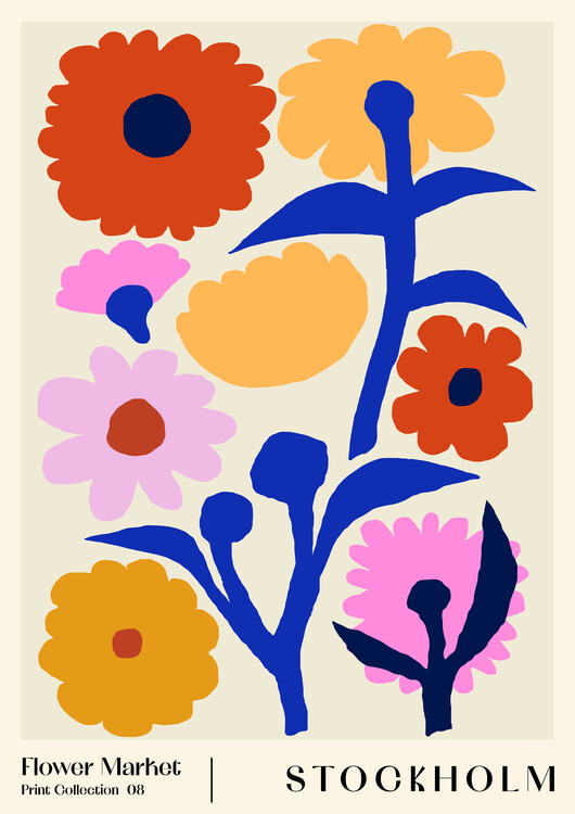 Samolepka Flower Market. Stockholm