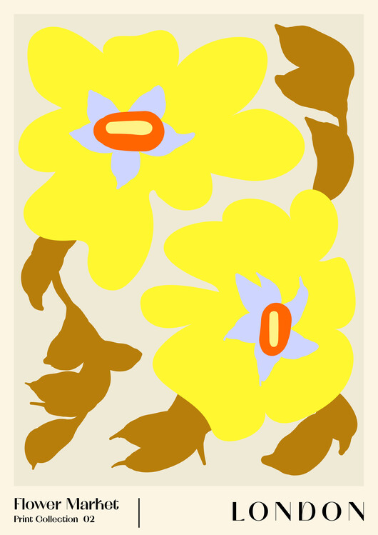 Samolepka Flower Market. London