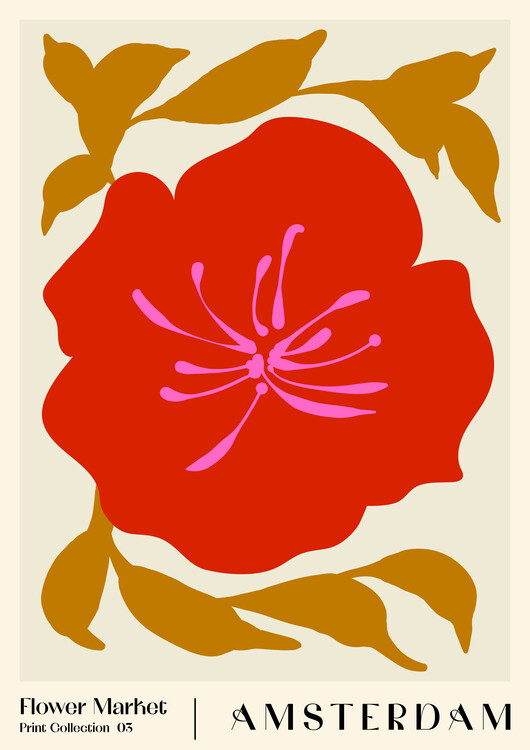 Samolepka Flower Market. Amsterdam