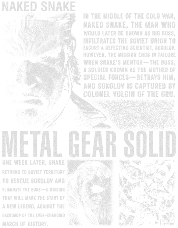 Tričko Metal Gear Soled - Nahed Snake