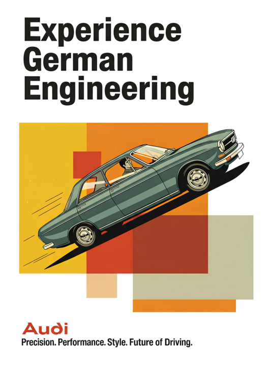 Tričko Retro Redefined — Audi’s Mid-Century Masterpiece