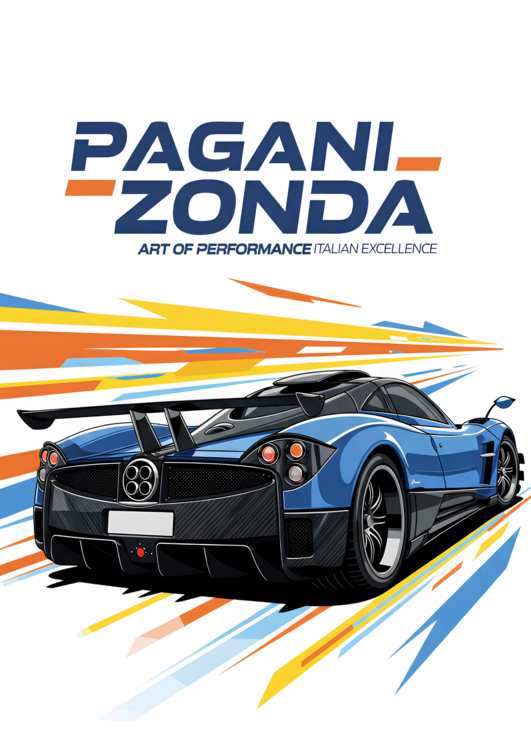 Tričko Pagani Zonda – Art of Performance, Italian Excellence