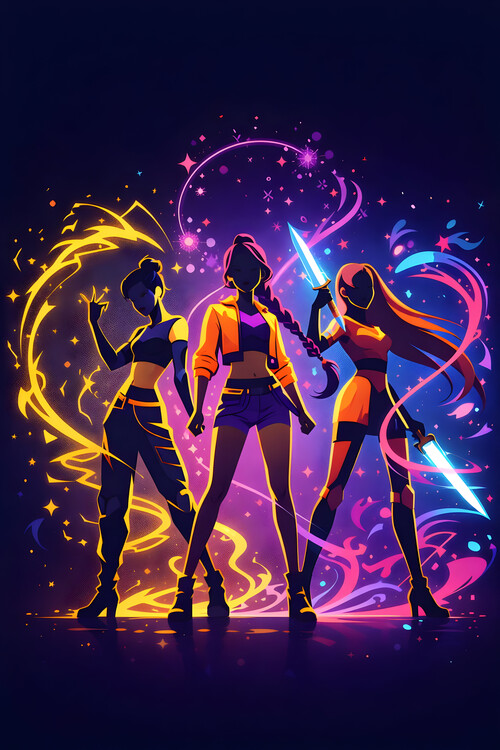 Plakát K-Pop Pop Art Print – Minimalist Music Culture Poster