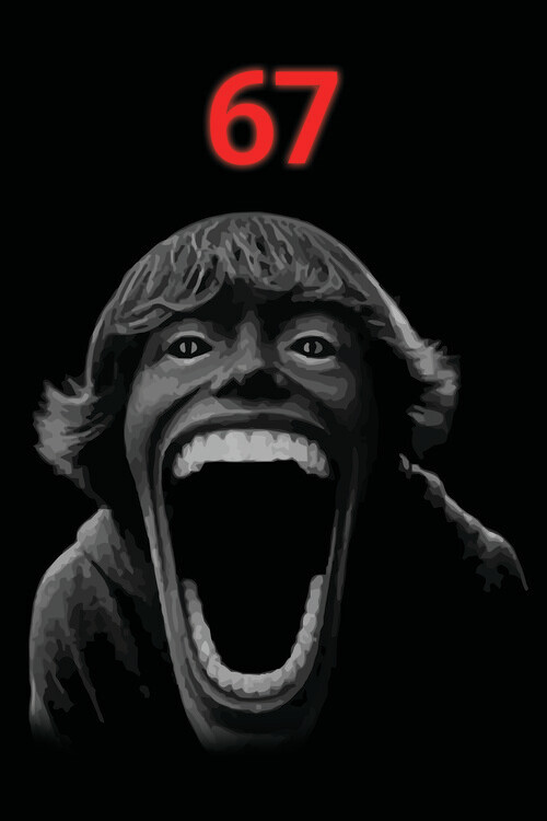 Obraz na plátně Six Seven - 67 horror kid