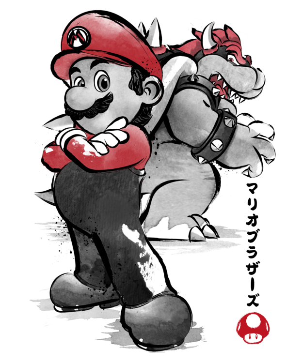 Tričko The Plumber vs King Koopa