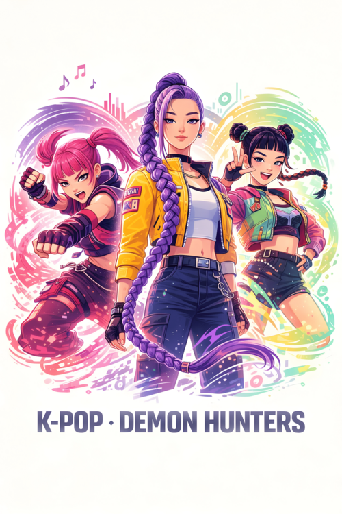 Plakát K-Pop Girl Group Poster – Dynamic Performance Art Print