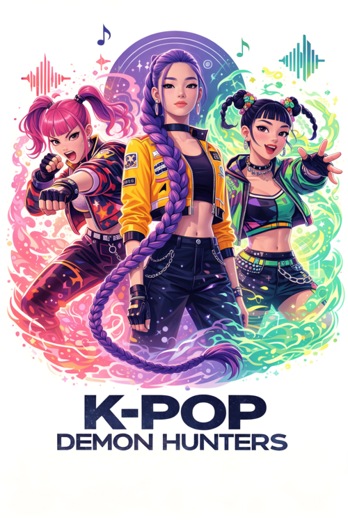 Plakát K-Pop Concert Inspired Art Print – Modern Pop Group Design