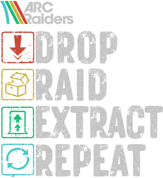 Tričko ARC Raiders - Drop, Raid, Extract