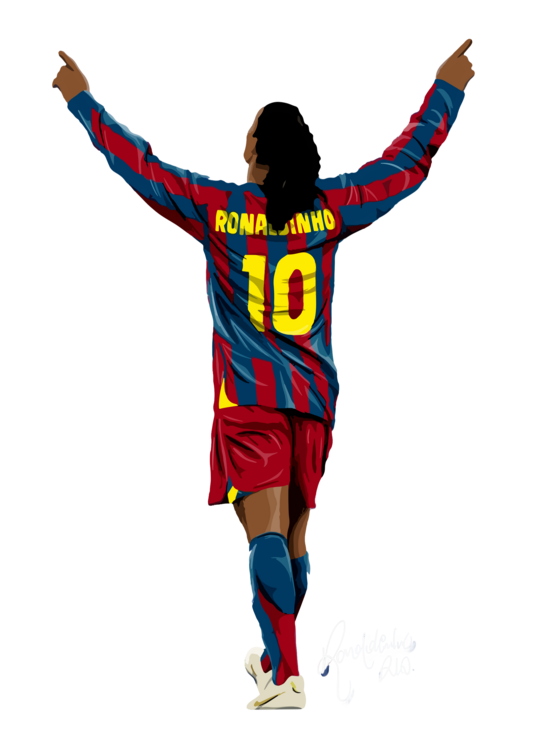 Tričko Drawing Art Ronaldinho 10 Illustration Poster