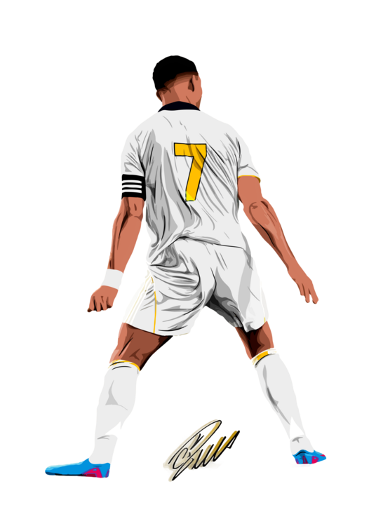 Tričko Drawing Art CR7 Illustration Poster Trending