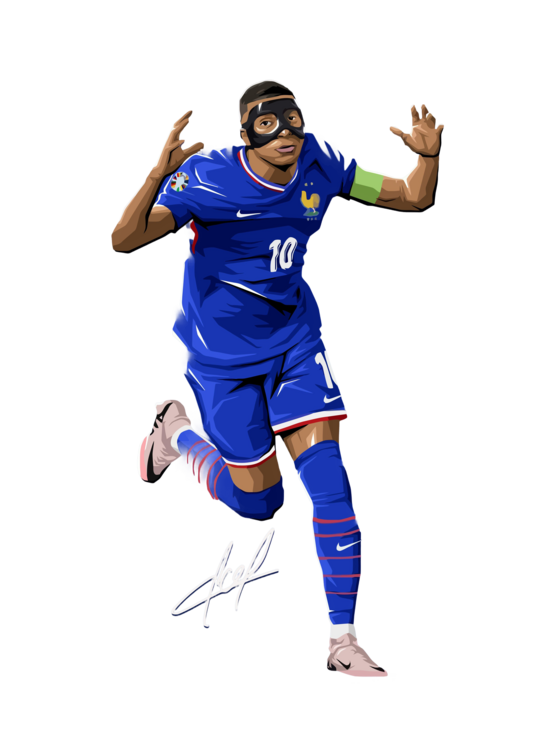 Tričko French Football Player Number 10 Celebrating Goal