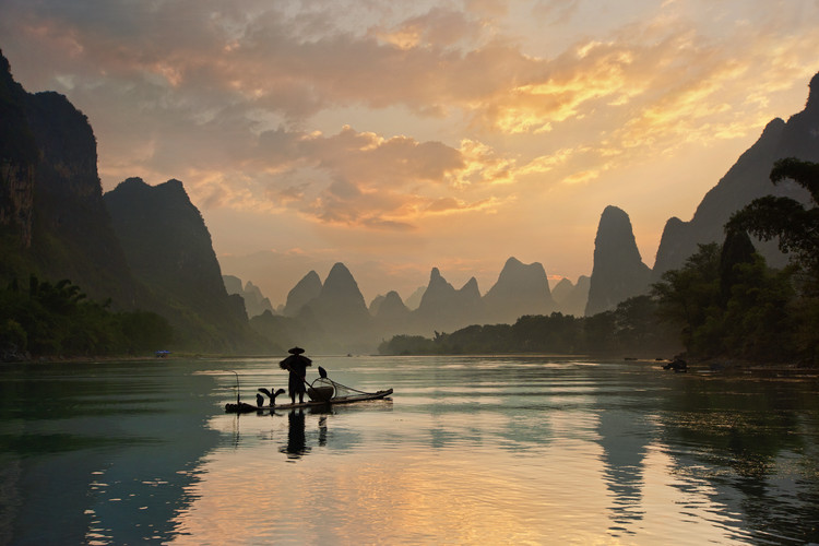 Fotografie Golden Li River, Yan Zhang, 40x26.7 cm