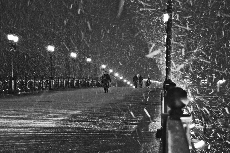 Arte Fotográfica The Moscow blizzard