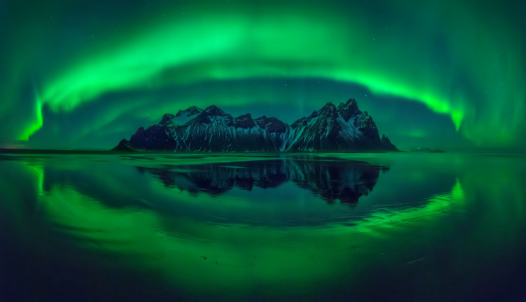 Umelecká fotografie Eye of Stokksnes