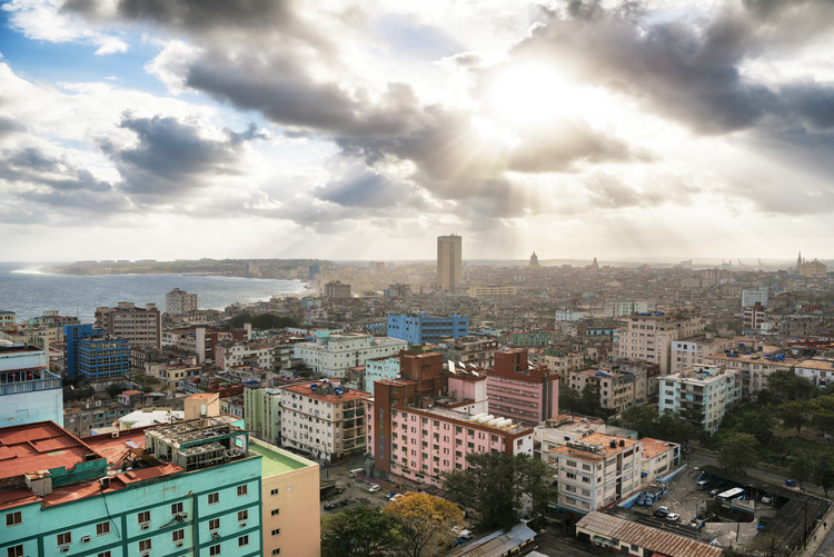 Art Photography Rays of light on Havana