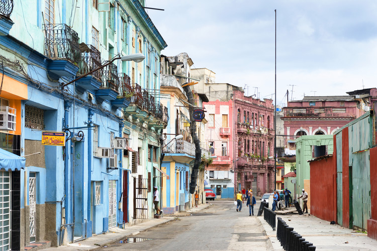 Umělecká fotografie Colorful Architecture of Havana