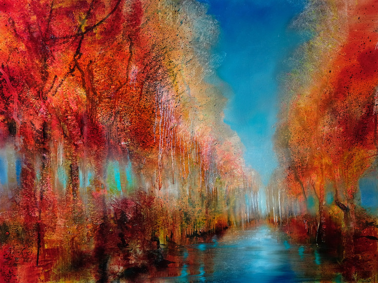 Ilustrace Indian Summer, Annette Schmucker, 40x30 cm