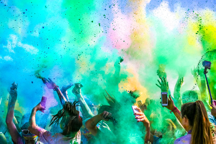 Valokuvataide Color Run
