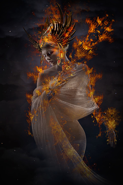 Fotografie de artă The Fire Princess