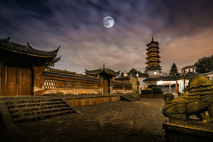 Umetniška fotografija Ganzhou Confucious'Templea
