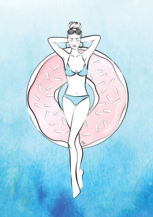 Canvas Print Donut Relax